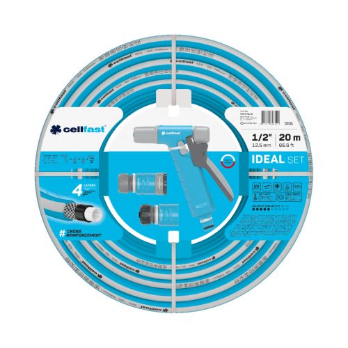 CELLFAST Locsolótömlő 4 rétegű IDEAL SET 1/2" 20m
