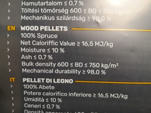 VOSTOK Prémium Fenyő pellet (EN plus A1)