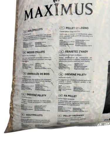 MAXIMUS Prémium Fenyő pellet (EN plus A1)