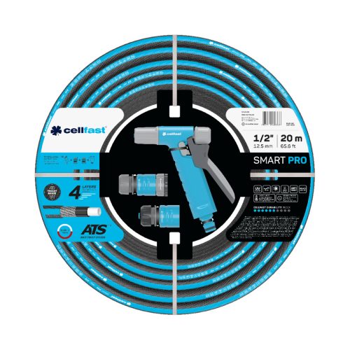 CELLFAST Locsolótömlő 4 rétegű SMART PRO ATS SET 1/2" 20 m