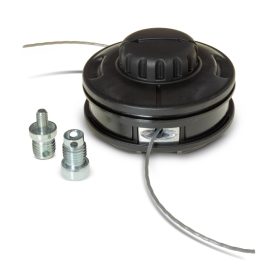   STIGA damilfej, koppintós 109mm M8x1,25 LH és M10x1,25 LH belső menet (automata szálbefűzős)