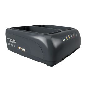 STIGA dupla akkumulátortöltő EC 415 D