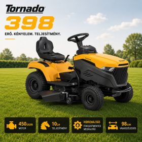 STIGA oldalkidobós fűnyíró traktor TORNADO 398
