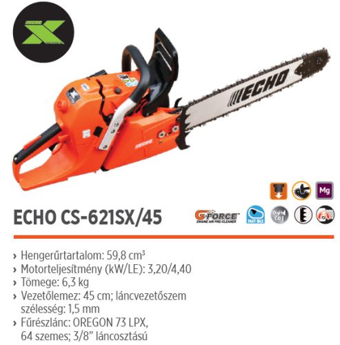 ECHO CS-621SX/45 benzinmotoros láncfűrész