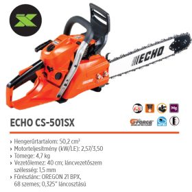 ECHO CS-501SX/40 benzinmotoros láncfűrész