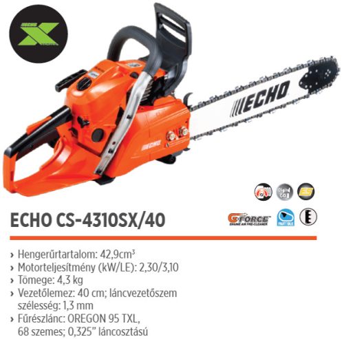 ECHO CSB-4310SX/45 benzinmotoros láncfűrész