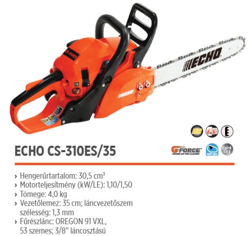ECHO CS-310 ES/35 benzinmotoros láncfűrész