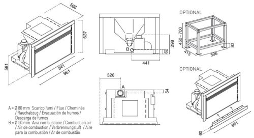 Cesare pellet kandalló (12,4 kW)