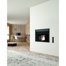   Tommy pellet kandalló (9,5 kW) Légcsatornázható. Dupla ventilátorral.