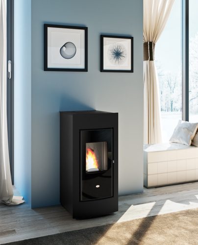 Evelyn pellet kályha (11 kW) Légcsatornázható