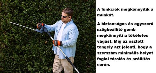 ECHO DHCA-310 akkumulátoros magassági sövényvágó (akkumulátor és töltő nélkül)