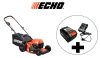 ECHO DLM-310/46P akkumulátoros fűnyíró (4 Ah akkumulátorral és töltővel)